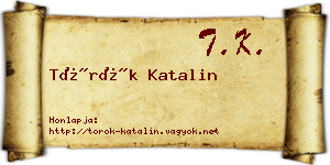 Török Katalin névjegykártya